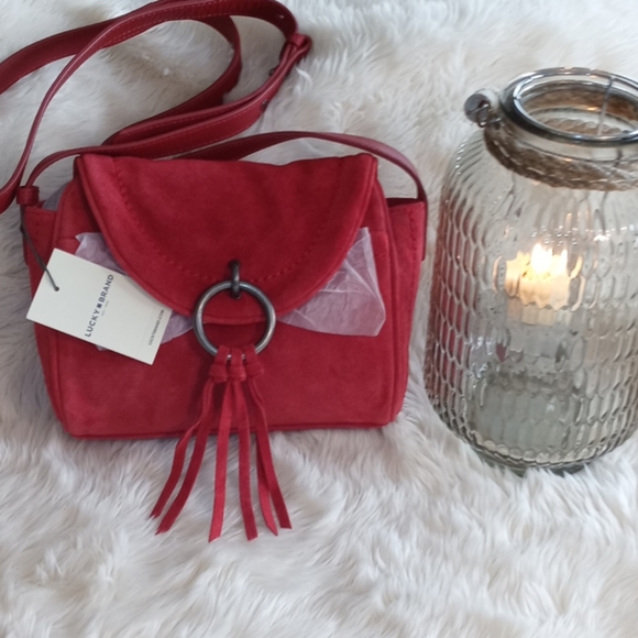 Lucky Brand Handbags - Lucky Brand Small Red Lura Crossbody